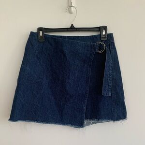 Madewell Denim wrap skirt